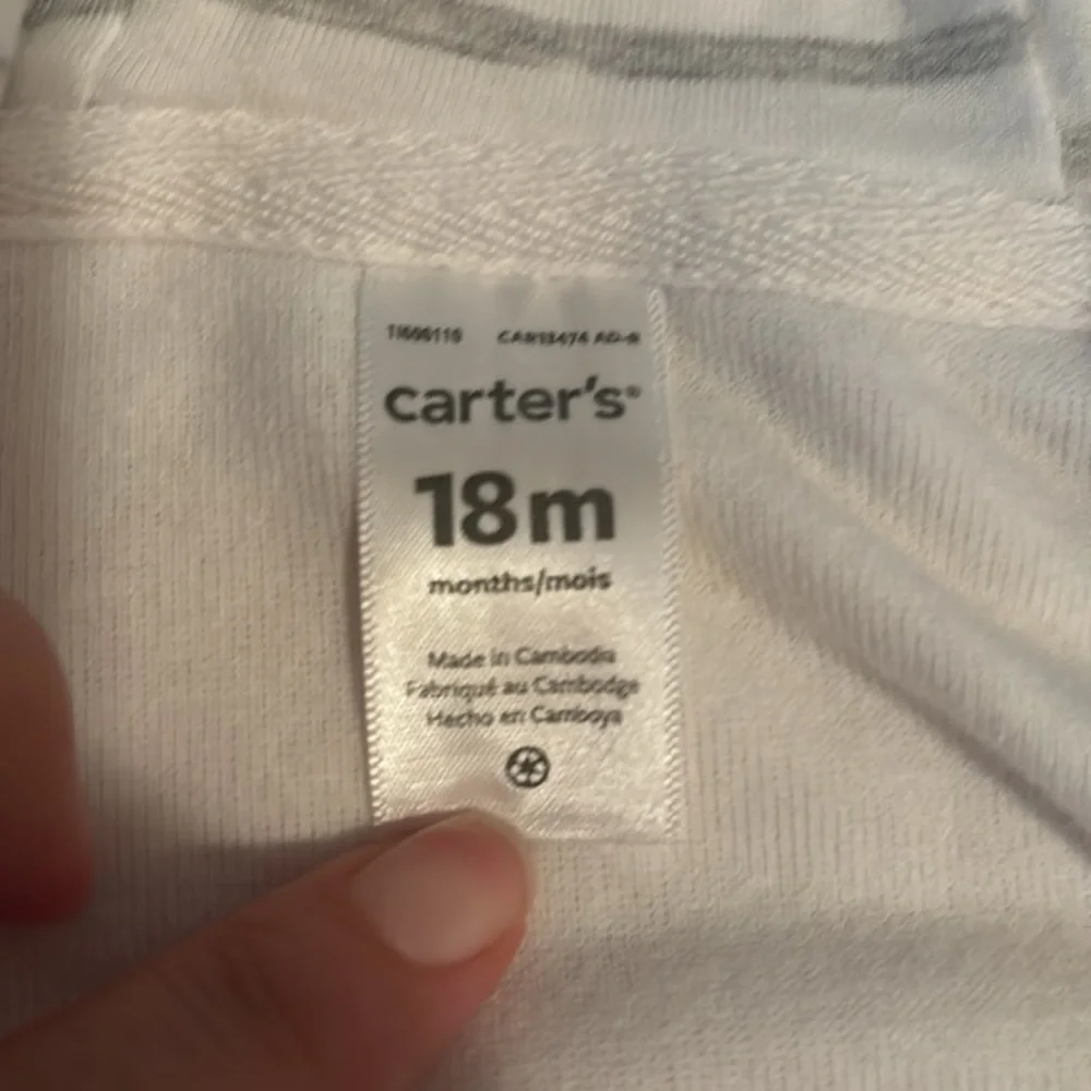 Carter's White Baby‎ Romper Swimmer
